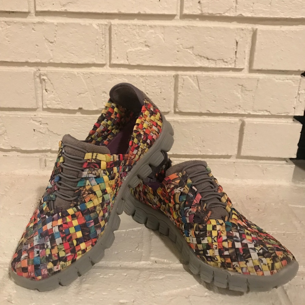 Lightweight Woven Slip On Sneaker-Size